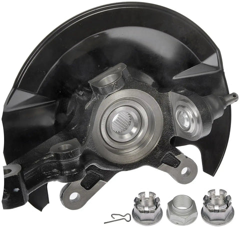 Front Left Wheel Bearing And Hub Assembly For 2001 To 2002 Honda Civic 1.7L L4 Engine Preloaded Unit with mounting hardware.