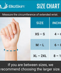Size chart for Carpal Tunnel Wrist Brace For Arthritis Pain Relief And Support With Four Adjustable Straps Night Sleep Aid