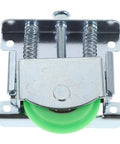Top Grade Heavy Duty Sliding Door Roller Kit For Wardrobe Closet And Patio Doors Steel Frame Nylon Reinforced Fiber Bearings Wear Resistant Smooth Glide Heavy Load Support Household Upgrades Easy Install Compatible Plug And Play Home Reno Fix, green wheel