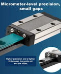 2 Pack 400mm MGN9 Linear Sliding Rail Guide With MGN9H Carriage Block And Mini Guide For CNC Machines, Engraving, And 3D Printers, Pro Level Precision Linear Motion System For Smooth, Reliable Motion, bearing steel rail