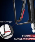 Close-up of High Flow Pressure Washer Gun With Swivel For 4000 PSI Power Washing showing easy pull trigger and quick connect.