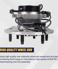 Front Right Wheel Bearing And Hub Assembly 515111 Drop In Ready Direct Fit For 2004 2008 Chevy Colorado with ABS and 6 Lug Bolts