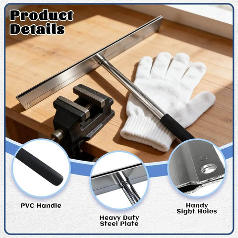 15.25 Inch Sheet Metal Bender With Sturdy Handle For Steel Bending Up To 1 Inch Deep Pro Grade Heavy Duty Tool on workbench