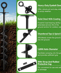 Heavy Duty Ground Anchors Screw In For Trampolines And Outdoor Gear Built Tough With Spiral Blade Grip For High Wind Resistance