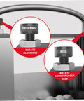 Adjustment knobs on Wire Stripping Machine Manual And Drill Powered For 3 To 17mm Copper Cable With Alloy Blades High Speed