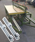 Beefy Heavy Duty Slide Rails 2000 Pounds Load Bearing Linear Guides With Square Type Bearing Blocks on cutting machine frame