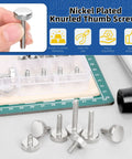 35 Piece M5 Thumb Screw Kit With Knurled Round Heads In 8 10 12 16 20 25 30mm Fully Threaded Flat Knurled Head Bolts Display