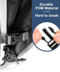 25mm Quick Release Side Buckles For Webbing Straps 1 Inch Dual Adjustable Plastic Clasp Fasteners Installed on Backpack
