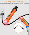 Non Contact AC Voltage Tester Pen 12 To 1000V With LED Flashlight And Audible Buzzer detecting voltage in a live wire