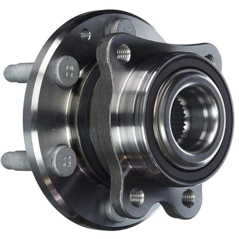Beefy Front Wheel Bearing And Hub Assembly For 2015 Through 2021 Chevrolet Colorado And 2015 Through 2021 GMC Canyon 4WD 6 Lug OE Direct Replacement Heavy Duty 4x4 Wheel Hub Kit With Low Runout And Quiet Operation