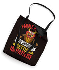 Paddle Harder Dragon Boat Racer Tote Bag For Teamwork Fans And Race Day Junkies, black tote with dragon design.