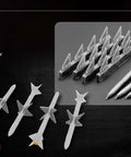 One Seventy Two Scale AIM Seven M Sparrow Missiles Set For Model Kits Four Piece Accessory Pack For Aircraft Hobbyists