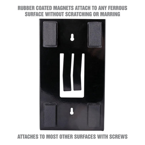 Magnetic Glove Dispenser For Wall Mount And Tool Bench Grab And Go Disposable Gloves Holder with rubber coated magnets