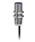 Inductive Proximity Sensor Flush Mount 18mm Metal Barrel For Light Industry 3 Wire DC PNP Wiring Normally Closed Output 2m Cable No Contact Metal Detection For Precise Counting And Monitoring, side view