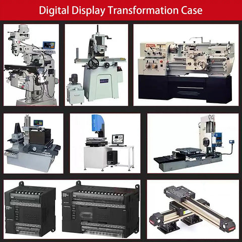 Various machines with Two Axis Readout Display for Milling Machines and Lathes with Glass Metrology Scale, Pro Grade 0.5μm to 10μm