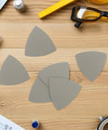 Top Rated Grit Triangular Silicon Carbide Sandpaper Sheets Waterproof Wet Dry Sanding Paper 8 Pack on a wooden surface.