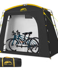 Travel Bike Storage Shed Tent With 40 Percent More Top Space Waterproof Portable Bike Shelter for 2 Bikes with Easy Clip Setup