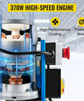 Image of 370W high-speed engine with cooling features for Heavy Duty Automatic Electric Wire Stripping Machine For Scrap Copper Recycling Knockout Dual Speed Auto Cable Cutter 1 5 To 38 Mm Range With Razor Blade No Sweat Workhorse Machine.
