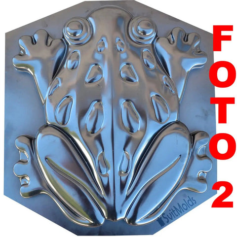 Frog Shaped Concrete Mold For DIY Garden Stepping Stone Pathway Durable ABS Plastic Reusable 14.5 Inch By 13.15 Inch By 1.7 Inch