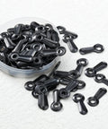 Frame Turn Button Fasteners 100 Pack With 100 Black Screws Backing Clips And Framing Hardware for installation close-up