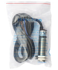 No Nonsense M18 Shielded Capacitive Proximity Sensor Switch LJC18A3-5-Z/AY 5mm Detection 10 30V DC 200mA Output PNP Normally Closed 3 Wire Blue Housing Dielectric Object Sensor For Easy Mounting. Shielded M18 sensor in bag with cable