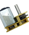 Mini N20 DC Gear Motor for DIY Projects, Adjustable Speed and Reversible Direction, showing gearbox and motor housing