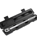 Three Eighths Inch Drive Click Torque Wrench Ratchet For DIY And Pro Auto Work, 15 To 80 Ft Lb, in black case