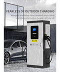 High Power 120kW DC Fast Charging Station With Dual CCS Connectors For Highway Service Areas, Fleet Operations, And Public Parking Use outdoors