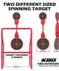 Heavy Duty Metal Shooting Targets With Double Blast Spinner Three Eighths Inch Steel Target For Rifle Pistol And 9mm