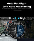 GPS Bike Computer With Wireless Connectivity, ANT Plus And Bluetooth Speedometer Odometer, 2.5 Inch Anti-Dazzle Screen in use