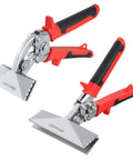 Two Pack Pro Grade Sheet Metal Hand Seamer with 3 Inch Offset Jaw and 6 Inch Straight Jaw, ergonomic handle, anti slip jaw