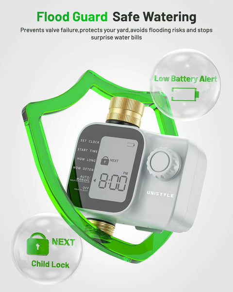 2026 Upgrade Sprinkler Timer With Brass Inlets And Outlets For Garden Hose Programmable Water Timer For Yard And Lawn