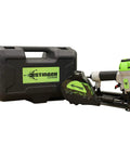 Pro Grade Pneumatic Collated Cap Stapler Blows Through Housewrap Foam Board And Underlayment With Insanely Fast Bump Fire Mode Holds Two Hundred Eighteen Gauge Staples An Absolute Job Site Beast in case.