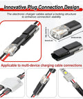 30 Pcs Quick Connect Wire Connectors No Stripping Easy Snap In Double Wire Plug In Connector for LED and charging cables