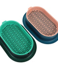 Hydroponic Cat Grass Planter Set Dual Pack For Easy Maintenance Catnip Plant Box Practical Cat Supplies For Indoor Cats Self Watering Mess Free Design Perfect Home Garden Kit, two plastic trays