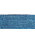 Heavy Duty Washable Microfiber Cleaning Pad Fits Standard Floor Mops, blue pad with textured surface for trapping dirt.