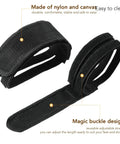 1 Pair Bike Pedal Straps For Fixed Gear, Mountain And Road Bikes Durable Nylon Toe Clips With Adjustable Straps close-up view