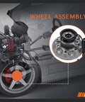 Front Wheel Hub And Bearing Assembly For Driver And Passenger Sides Fits Chevy Colorado And GMC Canyon 2004 2005 2006 2007 2008