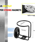 2 Pack Magnetic Cup Holder For Tractor And More, 3.54 Inch Diameter, Heavy Duty Stainless Steel Bottle Holder With Strong Magnetic Base For Forklift, Mower, Bus, Truck, Boat, Refrigerator And Treadmill.