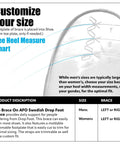 Size chart for Lightweight AFO Foot Drop Brace For Men, All Day Comfy Walking Stabilizer With Adjustable Straps, Low Profile Foot Drop Brace For Right Foot, Injection Molded Polyethylene Foot Boot For Injury Recovery