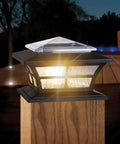 Solar Post Cap Lights For Wooden Posts 4x4 Fence Posts 6 Pack Outdoor Garden Pathway Lamps With Easy Install No Hassle