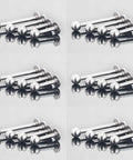 Dope 24 Piece Labret Barbell Set For Lip Helix Tragus And Cartilage Piercings In Surgical Steel Hypoallergenic 20G Includes 6Mm 8Mm 10Mm And 12Mm Sizes With Velvet Gift Bag Great Gift For Women And Men, six steel labret studs