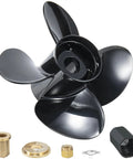 Beefed Up Aluminum Boat Propeller For Mercury Outboards 40 To 140HP, 13 Inch Diameter, 19 Inch Pitch, 4 Blades, 15 Spline