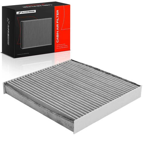 Activated Carbon Cabin Air Filter For Honda Civic CR-V Accord Odyssey Pilot Ridgeline MDX RDX TLX And Acura Models Keeps Odors Dust Pollen Out For Fresh Ride Air On Every Drive, displayed with packaging