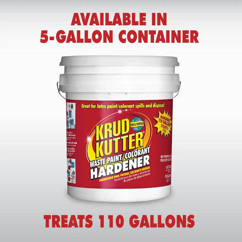 Waste Paint Hardener 3.5 Oz Odorless Solidifier For No Mess Disposal of Latex and Acrylic Paint bucket, treats 110 gallons