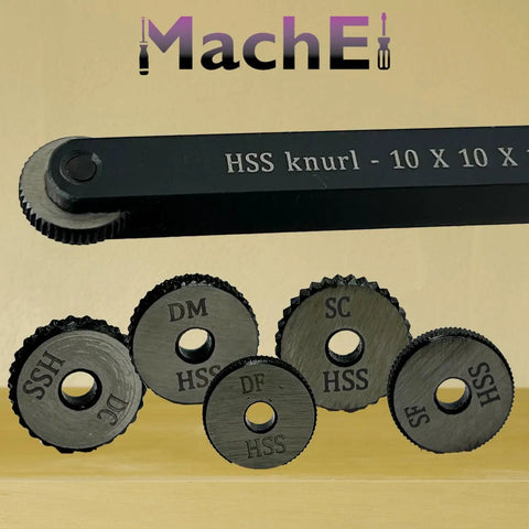 Single Wheel Knurling Tool Holder With Five Spare HSS Knurls Included For Precision Knurling On Lathes And Mills Beefy Tool Steel