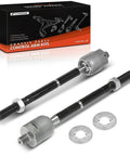 Front Inner Tie Rod End Replacement For Toyota Camry 2007 2011 Avalon 2005 2012 And Lexus ES350 2007 2012 Front Left And Right Install To Fix Uneven Tire Wear And Improve Steering Control black steel tie rod ends with lock nuts and washers