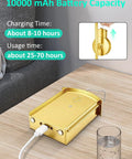 Straight Up Game Changer Wireless Wall Sconces Set Of Two Rechargeable 10000Mah Battery Light showing charging base with USB connection.