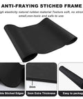 Beast Mode Massive Gaming Mouse Pad Desk Mat 31.5x15.7 Inches With Stitched Edges Non Slip Waterproof Rubber Base For PC Laptop Mechanical Keyboard Home Office Black, shown with double-stitched edges and 2mm thickness.