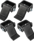 Heavy Duty Weld On Trailer Hinges With Grease Fitting For Dump Trailers, Utility Gates And Trailer Doors, Strap Style, 4 Pack, Carbon Steel